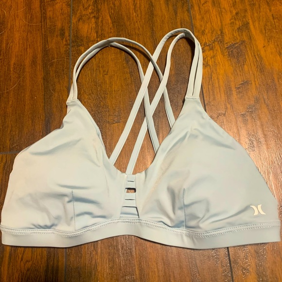Women’s Hurley Bikini Top Light Blue - Picture 1 of 3